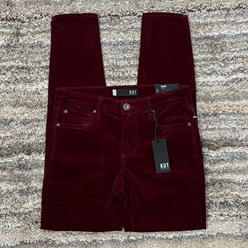 KUT From The Kloth Diana Skinny Jeans Sz 2 | KUT Diana Corduroy Skinny Jeans NWT